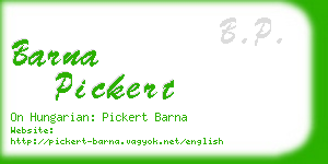 barna pickert business card